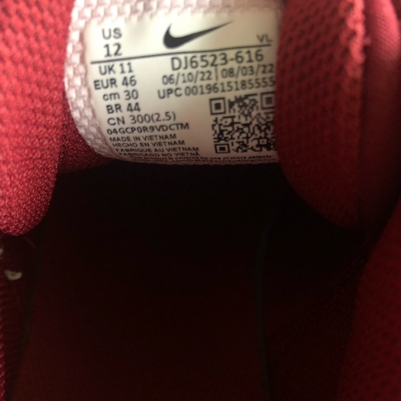 Nike Alpha Huarache Elite 4 TF Turf Hyper Red baseball shoes - Picture 9 of 10